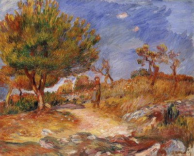 Girl on a Path, c.1882-83 by Pierre Auguste Renoir