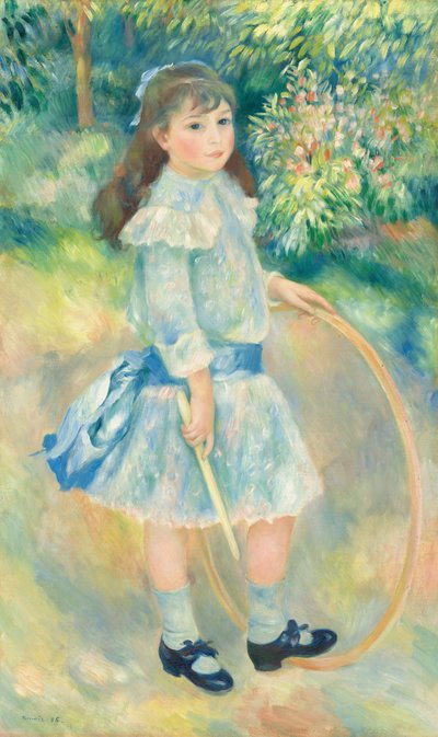 Girl with a Hoop, 1885 by Pierre Auguste Renoir