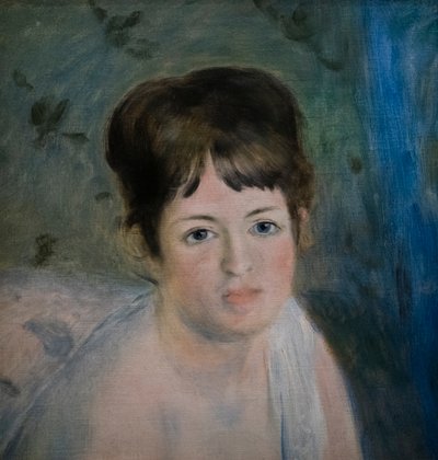 Head of a Woman by Pierre Auguste Renoir