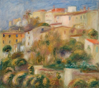 Houses on a Hill by Pierre Auguste Renoir