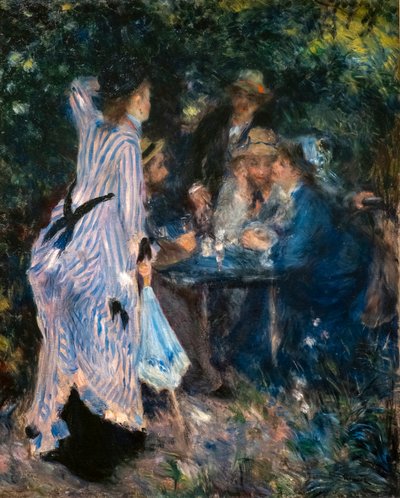 In the Garden. Under the Trees of Moulin de la Galette by Pierre Auguste Renoir