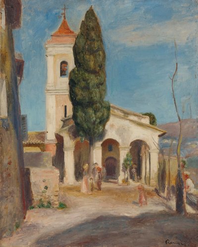 La Chapelle Notre-Dame de Protection au Haut-de-Cagnes by Pierre Auguste Renoir