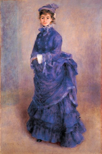 La Parisienne, portrait of Madame Henriette Henriot, French actress and preferred model of the painter by Pierre Auguste Renoir