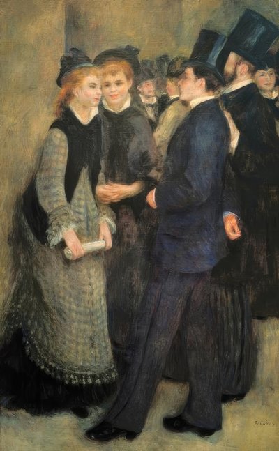 The Exit of the Conservatory by Pierre Auguste Renoir