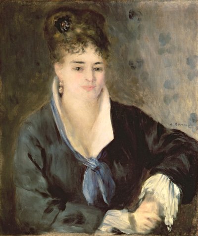 Lady in Black by Pierre Auguste Renoir