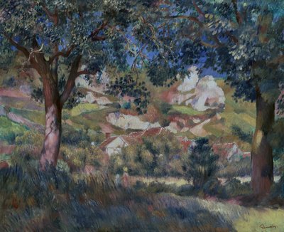 Landscape at La Roche Guyon by Pierre Auguste Renoir