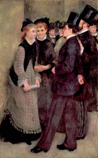 Leaving the Conservatory (La Sortie du conservatoire) by Pierre Auguste Renoir