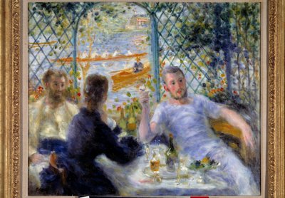 Lunch at the restaurant Fournaise or the rowers lunch by Pierre Auguste Renoir