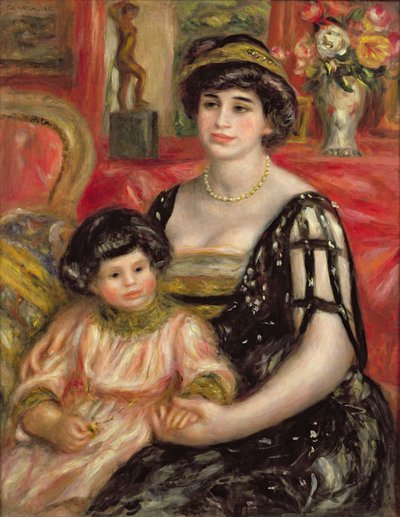 Madame Josse Bernheim-Jeune and her Son Henry, 1910 by Pierre Auguste Renoir