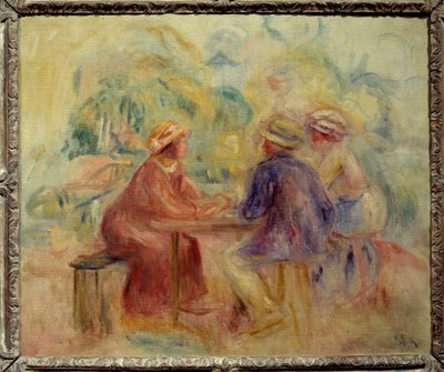 Meeting in the garden by Pierre Auguste Renoir