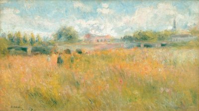 Landscape on the Banks of the Seine at Rueil by Pierre Auguste Renoir
