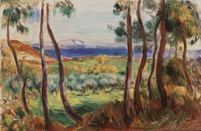 Pines Near Cagnes, c. 1910 by Pierre Auguste Renoir