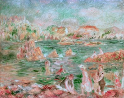 Beach of Guernsey by Pierre Auguste Renoir