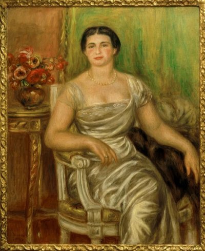 Portrait of the Poetess Alice Vallières-Merzbach by Pierre Auguste Renoir