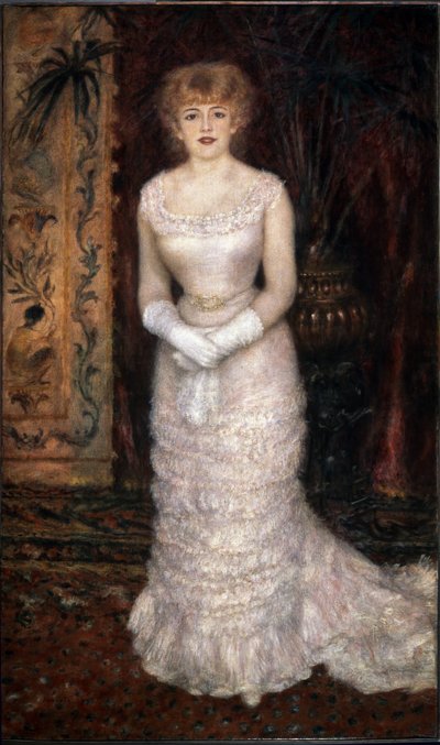 Portrait of Actress Jeanne Samary by Pierre Auguste Renoir