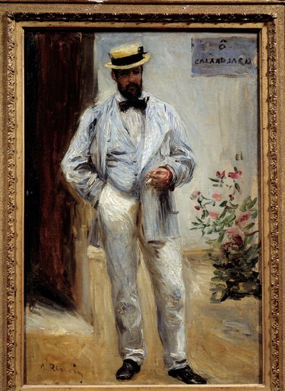 Portrait in foot of Charles Le Coeur (1830-1906), French architect by Pierre Auguste Renoir