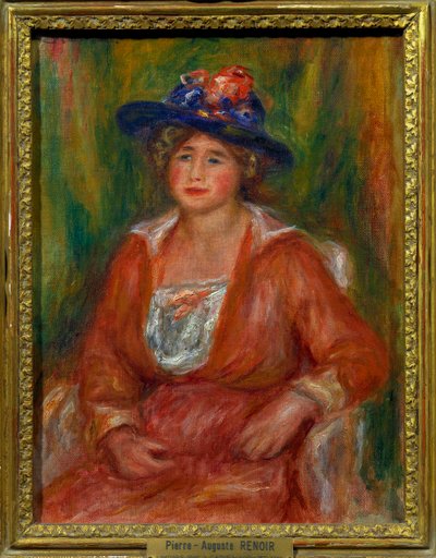 Portrait of Seated Woman. Painting by Pierre Auguste Renoir by Pierre Auguste Renoir
