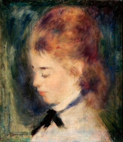 Portrait of a Girl by Pierre Auguste Renoir