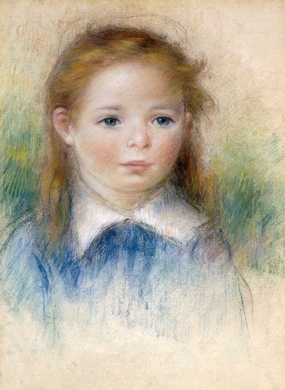Portrait of a Girl by Pierre Auguste Renoir