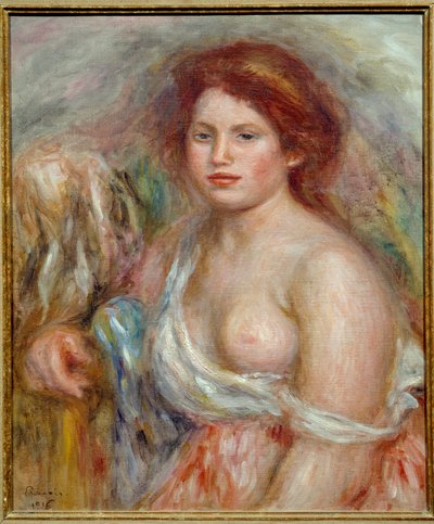 Portrait of the Model in Bust by Pierre Auguste Renoir