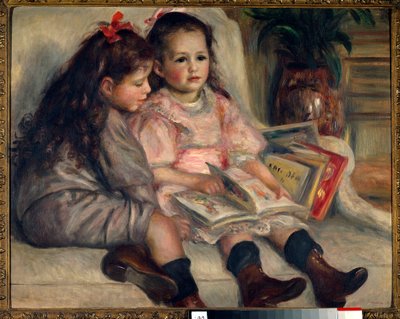 Portraits of children (the children of Martial Caillebotte) by Pierre Auguste Renoir