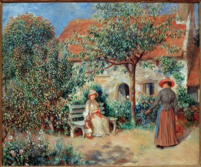 Garden Scene in Brittany by Pierre Auguste Renoir