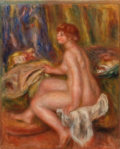 Seated Female Nude, Profile View by Pierre Auguste Renoir