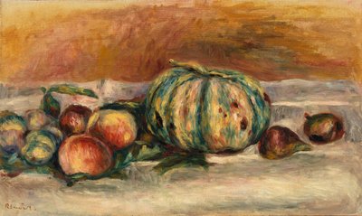 Still Life with Melon by Pierre Auguste Renoir