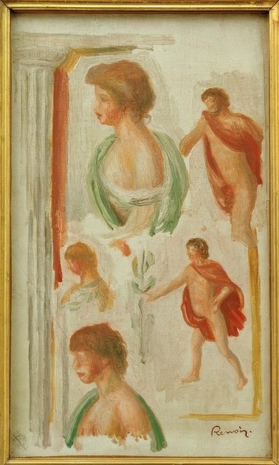 Study of Figures from Antiquity by Pierre Auguste Renoir