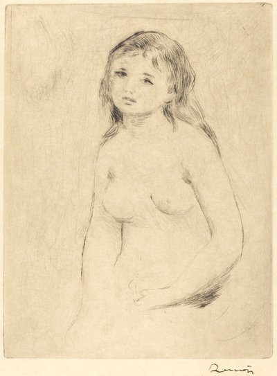 Study for a Bather, late 19th-early 20th century by Pierre Auguste Renoir