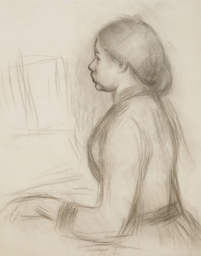 Study of a Young Girl at the Piano by Pierre Auguste Renoir
