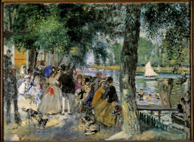 Swimming in the Seine or La Grenouillere by Pierre Auguste Renoir