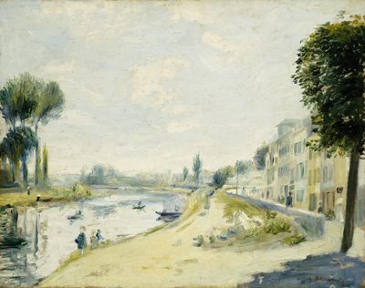 The Banks of the Seine at Bougival, c.1875 by Pierre Auguste Renoir