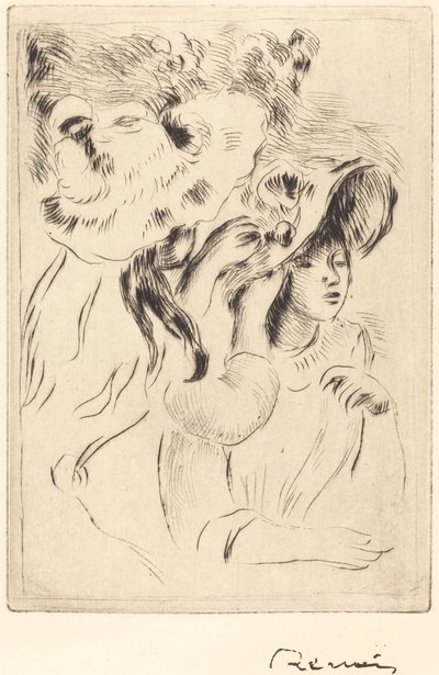 The Hat Pin by Pierre Auguste Renoir