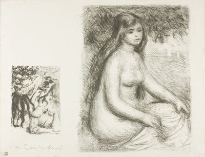 The Pinned Hat and the Bather by Pierre Auguste Renoir