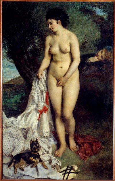 The griffon bather by Pierre Auguste Renoir