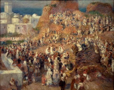 The Mosque or Arab Festival in Algiers by Pierre Auguste Renoir