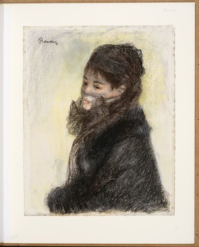 The veiled woman by Pierre Auguste Renoir