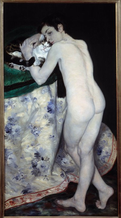 The young boy with the cat by Pierre Auguste Renoir