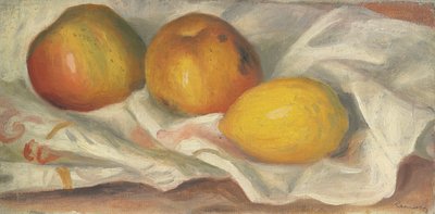Two Apples and a Lemon by Pierre Auguste Renoir