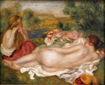 Two bathers. Painting by Pierre Auguste Renoir by Pierre Auguste Renoir