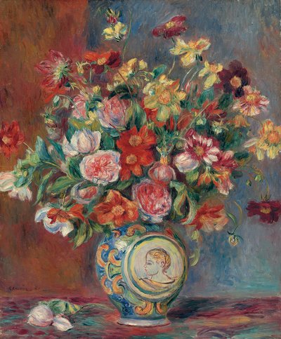 Vase with Flowers by Pierre Auguste Renoir