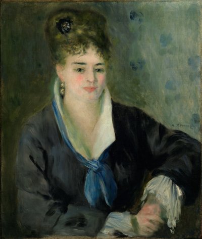 Woman in Black by Pierre Auguste Renoir
