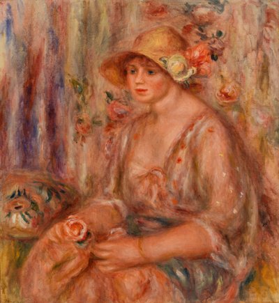 Woman in Muslin Dress by Pierre Auguste Renoir
