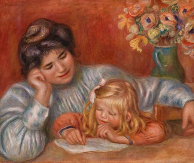 Writing Lesson by Pierre Auguste Renoir