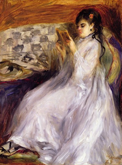 Young Woman Reading, c.1873 by Pierre Auguste Renoir