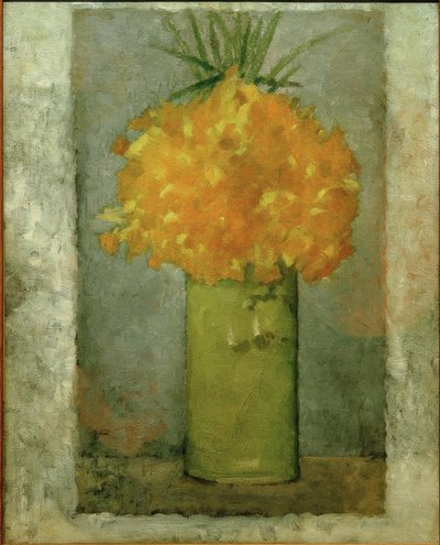 Bouquet of Daffodils (Daffodils in a Green Pot) by Pierre Bonnard
