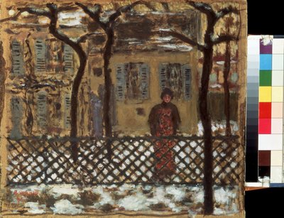 Behind the Fence by Pierre Bonnard