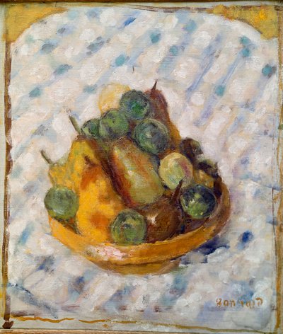 Fruit Still Life of Pears and Plums by Pierre Bonnard