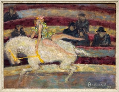 The Equestrian, scene of a circus equestrian show by Pierre Bonnard
